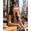 image:imageKALIYADI WomensSunglasses Polarized Sunglasses Womens Retro Trendy Sun Glasses with UV400 Protection for Travel DrivingZ12  Jet  Diaphanous Umber  Roseate