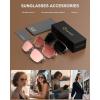 image:imageKALIYADI WomensSunglasses Polarized Sunglasses Womens Retro Trendy Sun Glasses with UV400 Protection for Travel DrivingZ17  Lucid Tea  Roseate  Hanami Dust