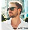 image:imageKALIYADI Sunglasses for Mens PolarizedSunglasses Men Sun Glasses with UV400 Protection for Driving Fishing GolfA07silver