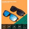 image:imageKALIYADI Sunglasses for Mens PolarizedSunglasses Men Sun Glasses with UV400 Protection for Driving Fishing GolfA11matte Gray FrameGun MetalIce Blue Lens