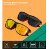 image:imageKALIYADI Sunglasses for Mens PolarizedSunglasses Men Sun Glasses with UV400 Protection for Driving Fishing GolfA15gradient Red FrameGun MetalRed Lens