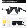 image:imageKALIYADI Sunglasses for Mens PolarizedSunglasses Men Sun Glasses with UV400 Protection for Driving Fishing GolfB07matte Black  Light Red