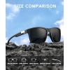 image:imageKALIYADI Sunglasses for Mens PolarizedSunglasses Men Sun Glasses with UV400 Protection for Driving Fishing GolfB11matte Grey  Ink Blue