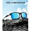 image:imageKALIYADI Sunglasses for Mens PolarizedSunglasses Men Sun Glasses with UV400 Protection for Driving Fishing GolfB12dark Blue  Light Red