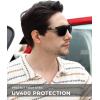 image:imageKALIYADI Sunglasses for Mens PolarizedSunglasses Men Sun Glasses with UV400 Protection for Driving Fishing GolfB12dark Blue  Light Red