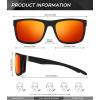 image:imageKALIYADI Sunglasses for Mens PolarizedSunglasses Men Sun Glasses with UV400 Protection for Driving Fishing GolfB15grey  Red