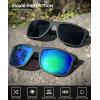 image:imageKALIYADI Sunglasses for Mens PolarizedSunglasses Men Sun Glasses with UV400 Protection for Driving Fishing GolfB16sky Blue  Red