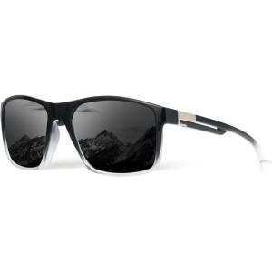 image:imageKALIYADI Sunglasses for Mens PolarizedSunglasses Men Sun Glasses with UV400 Protection for Driving Fishing GolfB02matte Black