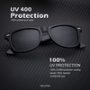 image:imageKALIYADI Sunglasses Men Polarized for Mens and Womens Unisex Sun Glasses for Driving UV ProtectionB013 Pack Black Frame Black Lens