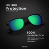 image:imageKALIYADI Sunglasses Men Polarized for Mens and Womens Unisex Sun Glasses for Driving UV ProtectionB143 Pack BlackGreenDark Red