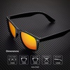 image:imageKALIYADI Sunglasses Men Polarized for Mens and Womens Unisex Sun Glasses for Driving UV ProtectionC06 2 Pack GreenOrange