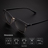 image:imageKALIYADI Sunglasses Men Polarized for Mens and Womens Unisex Sun Glasses for Driving UV ProtectionD01 2 Pack Matte Black Frame Black Lens