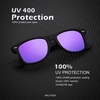 image:imageKALIYADI Sunglasses Men Polarized for Mens and Womens Unisex Sun Glasses for Driving UV ProtectionF07blackDark BluePinkPurple