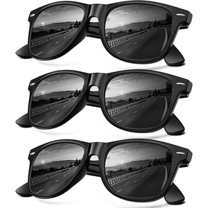 image:imageKALIYADI Sunglasses Men Polarized for Mens and Womens Unisex Sun Glasses for Driving UV ProtectionB013 Pack Black Frame Black Lens