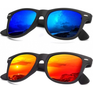 image:imageKALIYADI Sunglasses Men Polarized for Mens and Womens Unisex Sun Glasses for Driving UV ProtectionC06 2 Pack GreenOrange