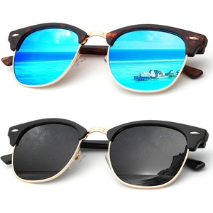 image:imageKALIYADI Sunglasses Men Polarized for Mens and Womens Unisex Sun Glasses for Driving UV ProtectionD03 2 Pack BlackBlue