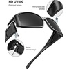 image:imageKALIYADI Polarized SunglassesMen Women FitOverGlasses Wrap Around Womens Sunglasses with UV400 for Driving Fishing GolfA02black