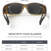 image:imageKALIYADI Polarized SunglassesMen Women FitOverGlasses Wrap Around Womens Sunglasses with UV400 for Driving Fishing GolfB02glossy BlackLeopardBrown