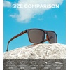 image:imageKALIYADI Polarized Mens SunGlasses SunglassesMen  Classic Sunglasses with UV Protection for Fishing Driving GolfBlackBrownBlack G15Leopard G15