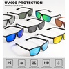 image:imageKALIYADI Polarized Mens SunGlasses SunglassesMen  Classic Sunglasses with UV Protection for Fishing Driving GolfBlackRedSilverNight Vision