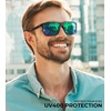 image:imageKALIYADI Polarized Mens SunGlasses SunglassesMen  Classic Sunglasses with UV Protection for Fishing Driving GolfRedIce BlueGreenDark Blue