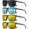 image:imageKALIYADI Polarized Mens SunGlasses SunglassesMen  Classic Sunglasses with UV Protection for Fishing Driving GolfBlackIce BlueNight VisionNight Vision