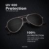 image:imageKALIYADI Classic Aviator Sunglasses for Men Women Driving Sun glasses Polarized Lens UV BlockingF 3 Pack Golden BlackSilvery BlackYellow